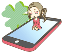 Girl on the Tablet ver.Amacha sticker #13652002