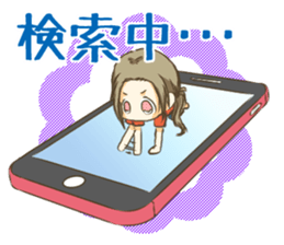 Girl on the Tablet ver.Amacha sticker #13652007