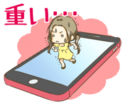Girl on the Tablet ver.Amacha sticker #13652010