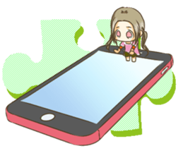 Girl on the Tablet ver.Amacha sticker #13652022