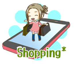 Girl on the Tablet ver.Amacha sticker #13652026