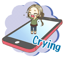 Girl on the Tablet ver.Amacha sticker #13652031