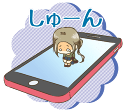 Girl on the Tablet ver.Amacha sticker #13652033