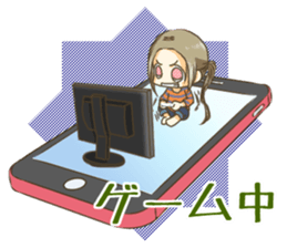 Girl on the Tablet ver.Amacha sticker #13652035