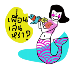 Nuchy the mermaid II sticker #13653847