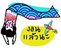 Nuchy the mermaid II sticker #13653851