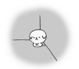 my white dog Shiro sticker #13654634