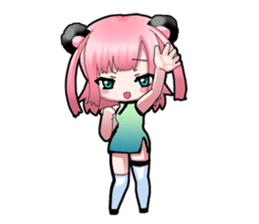 Bamboo friends2 sticker #13654888