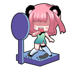 Bamboo friends2 sticker #13654908