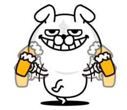 Rabbit that flatter seniors sticker #13655157