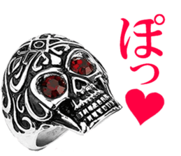 Skull mascot of the photo sticker sticker #13655891