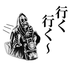 Skull mascot of the photo sticker sticker #13655895