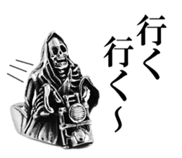 Skull mascot of the photo sticker sticker #13655895