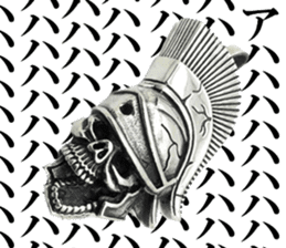 Skull mascot of the photo sticker sticker #13655903