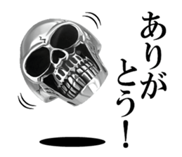 Skull mascot of the photo sticker sticker #13655912