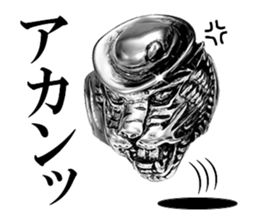 Skull mascot of the photo sticker sticker #13655914