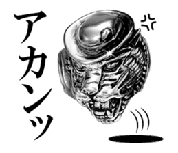 Skull mascot of the photo sticker sticker #13655914