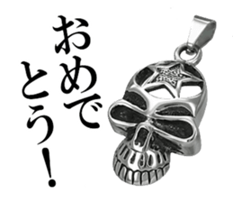 Skull mascot of the photo sticker sticker #13655915