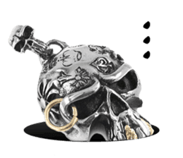 Skull mascot of the photo sticker sticker #13655916