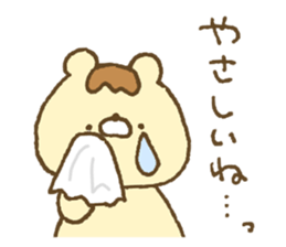 Bear resembling a pudding 6 sticker #13656129