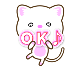 Waiting Cat "Dedicated toward" sticker #13656215