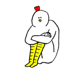 Chicken's name is Masuyama sticker #13656380