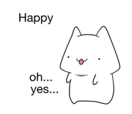 speech balloons and cat (eng) sticker #13657383