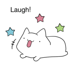 speech balloons and cat (eng) sticker #13657386