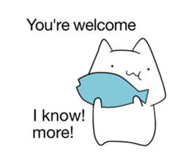 speech balloons and cat (eng) sticker #13657396