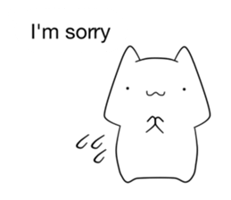 speech balloons and cat (eng) sticker #13657398