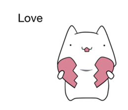 speech balloons and cat (eng) sticker #13657407