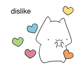 speech balloons and cat (eng) sticker #13657409