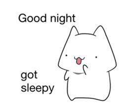 speech balloons and cat (eng) sticker #13657412