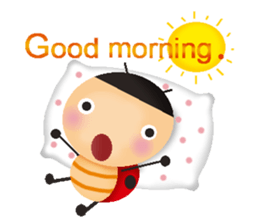 Small ladybug sticker #13657702