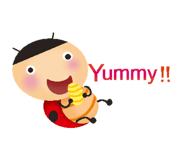 Small ladybug sticker #13657709