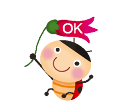 Small ladybug sticker #13657715