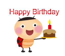 Small ladybug sticker #13657716