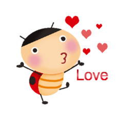Small ladybug sticker #13657718