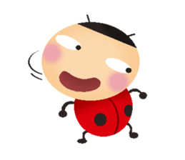 Small ladybug sticker #13657723