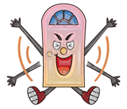 The sticker of the door which talks sticker #13658948