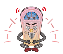 The sticker of the door which talks sticker #13658950