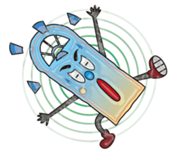 The sticker of the door which talks sticker #13658972