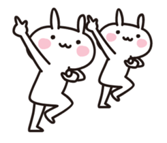 easy rabbit on the move sticker #13659958