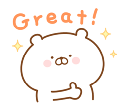 Kumaman english2 sticker #13659995