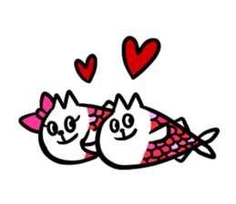 cat fish & cat john 2 sticker #13661969
