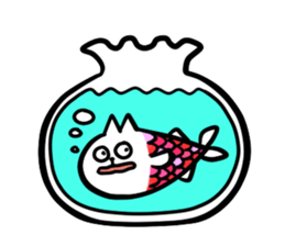 cat fish & cat john 2 sticker #13661985