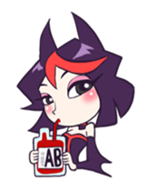 Vampire Lili animation sticker #13663936