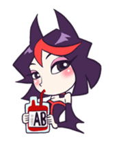 Vampire Lili animation sticker #13663936