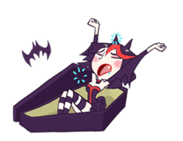 Vampire Lili animation sticker #13663946