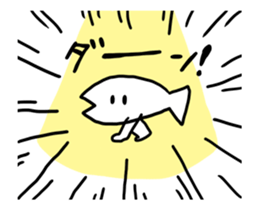 moving fish Sticker sticker #13664143